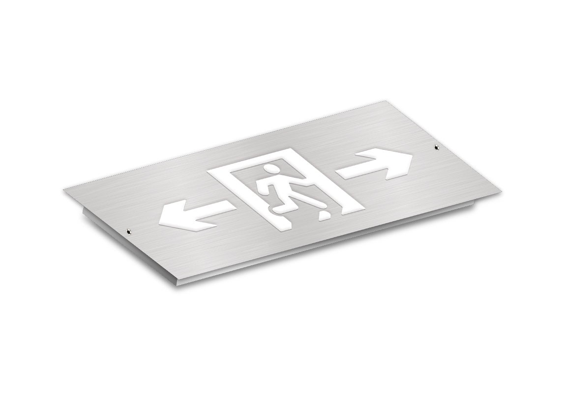 單面雙向消防應急標志燈  | ZS-BLJC-1LRE II 0.5W-J814  |  嵌入