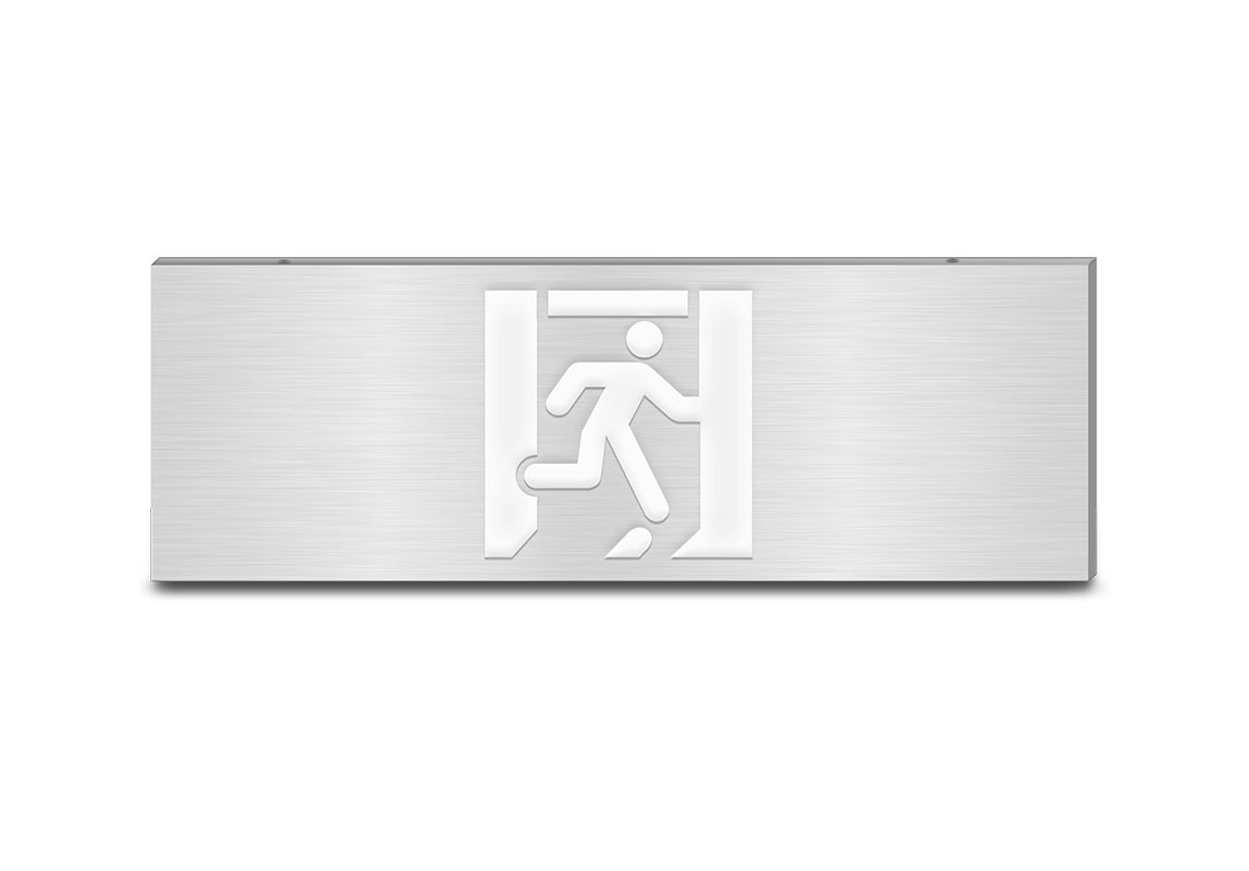 600大型款-單面疏散出口消防應急標志燈 | ZS-BLJC-1LR0E Ⅲ 3W-J854 | 壁掛
