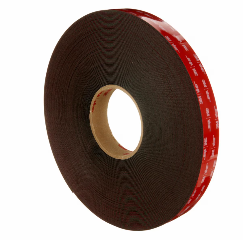 3M? VHB? 雙面膠帶 5925, 黑色, 24 英寸 x 36 碼, 1 卷/箱